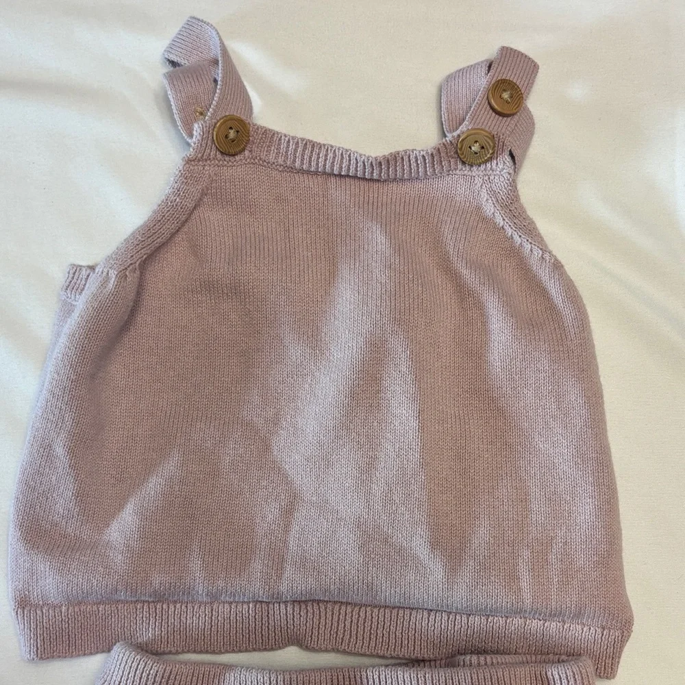 Carter's Cozy Knit Diaper Cover Set - Light Pink - Picture 3 of 6